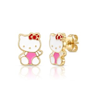 Hello Kitty Altın Çocuk Küpe