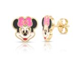 Mickey Mouse Çocuk Altın Küpe